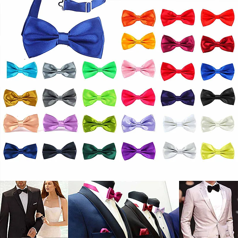 ילד חדש באיכות טובה Bowtie לגברים נשים משתה מסיבת חתונת חתן פרפר קשר שחור אדום לבן Mens עניבות פרפר