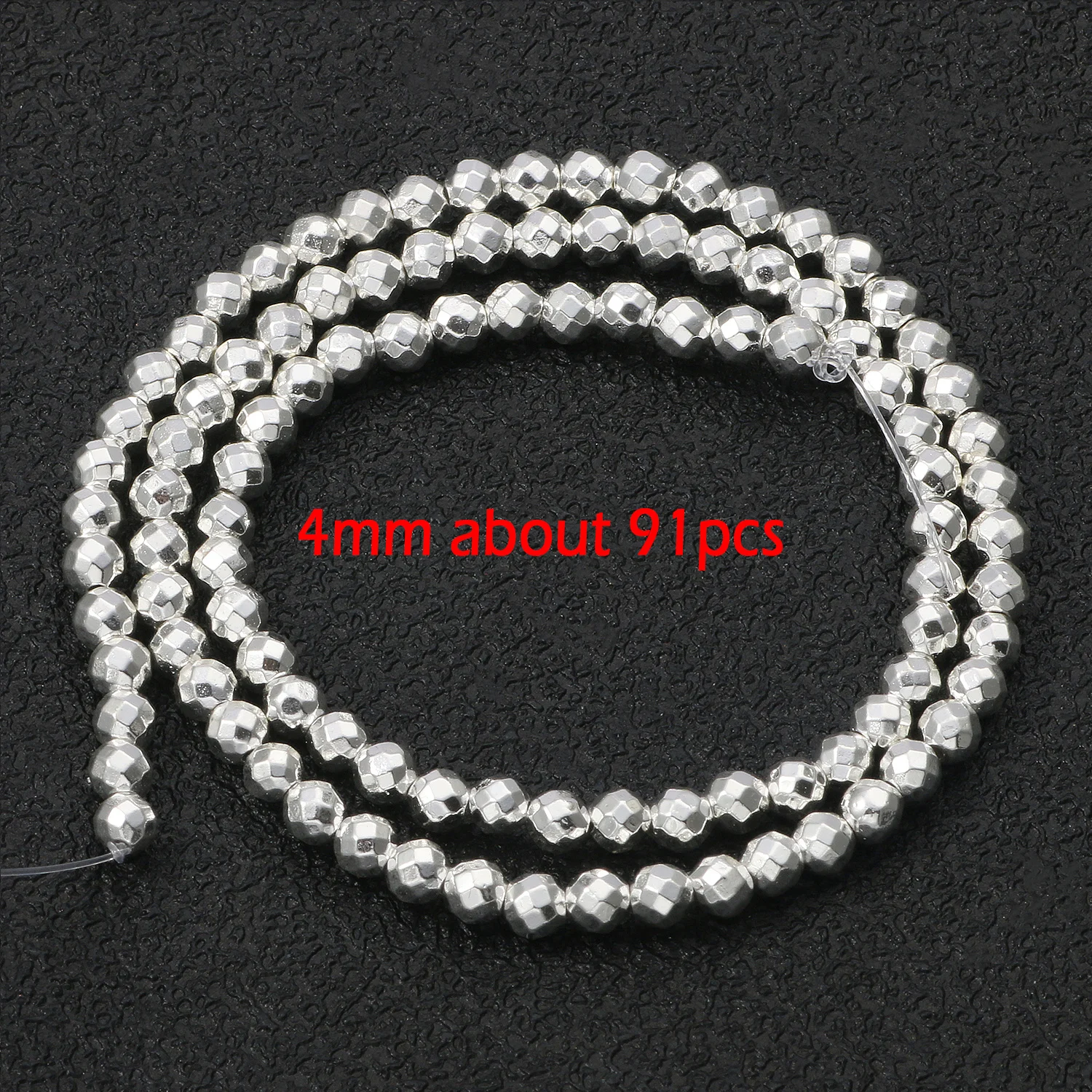 Natuurlijke Hematiet Verzilverde Kralen Ronde Kubus Onregelmatige Spacer Losse Kralen Voor Sieraden Maken DIY Armbanden Oorbellen Vinden