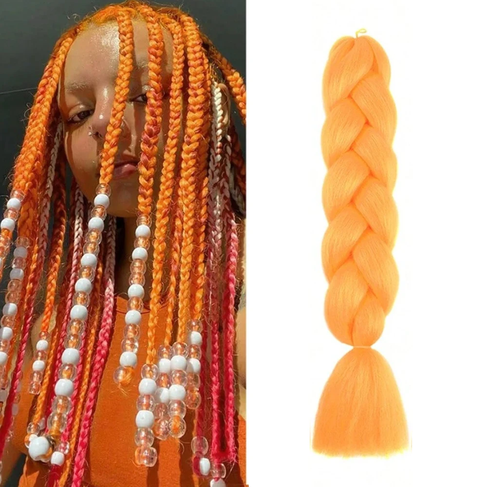 Long Purple Braiding Hair 24Inch Pre Stretched Synthetic Braiding Hair for Braids Purple Hair Extensions for Halloween Cosplay
