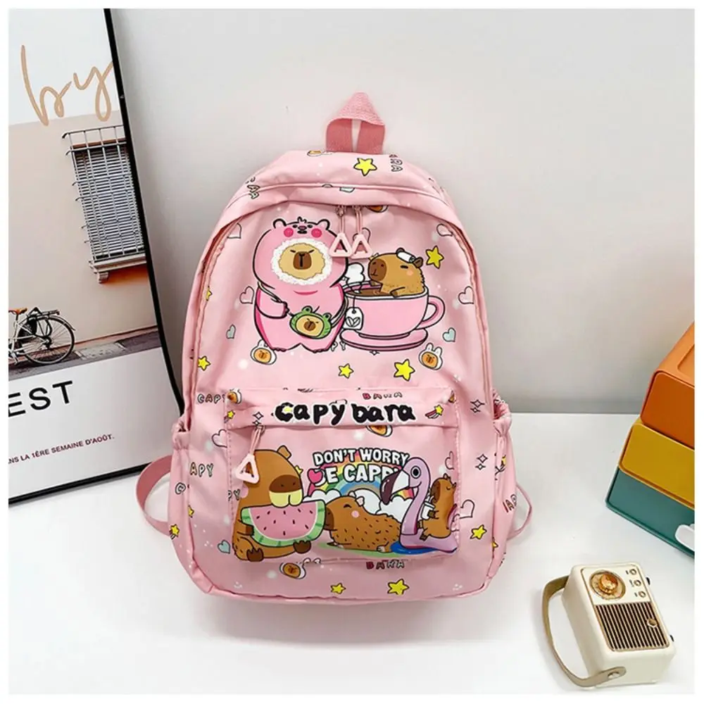Mignon grande capacité Capybara sac à dos dessin animé respirant étudiant cartable en Nylon ultra-léger livre sac retour à l'école femmes fille
