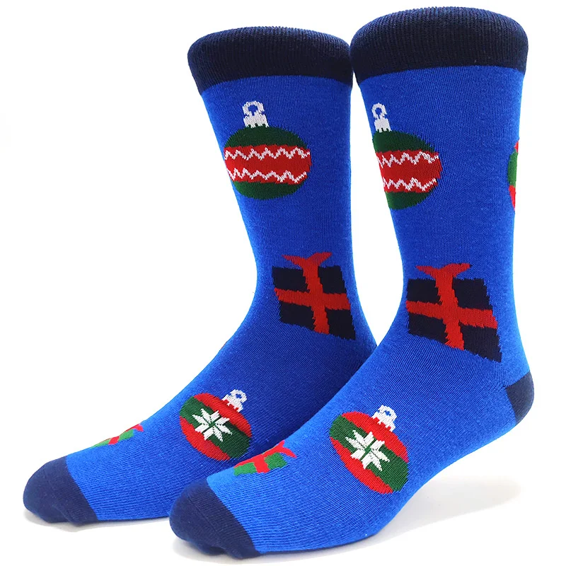 36 Style New Men Christmas Socks New Year Funny Snowflake Beer Santa Claus Elk Snow Cotton Happy Socks Men Cartoon Women Sokken