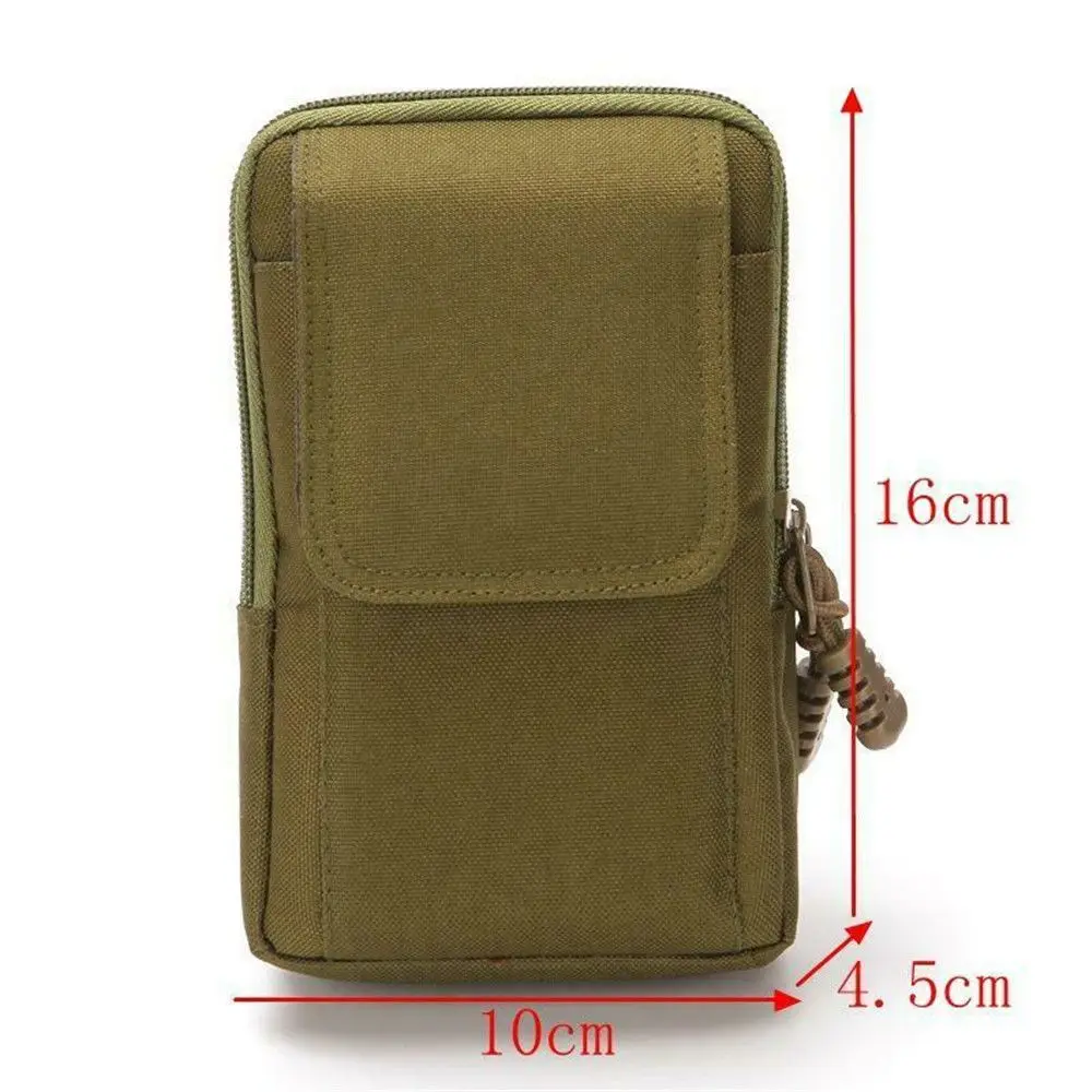Men's Tactical Waist Pack - Military Belt Pouch Bag for Running/Camping, Small Outdoor Travel EDC Pouch with Soft Back