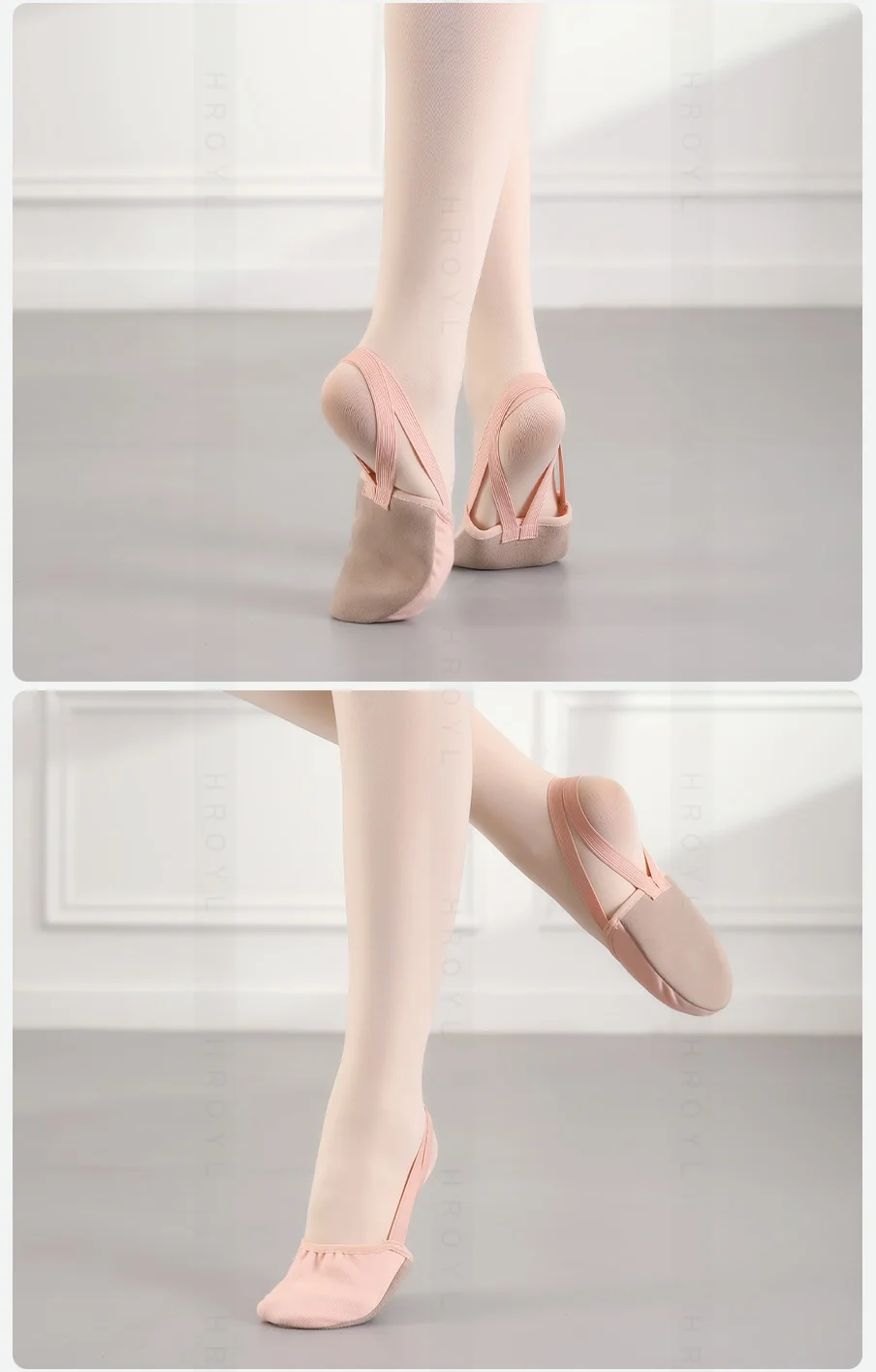 Girls Rhythmic Gymnastics Shoes Women Adult Children Half Sole Jazz Ballet Dance Shoes Half Toe Shoes Woman Belly Dancing Shoes