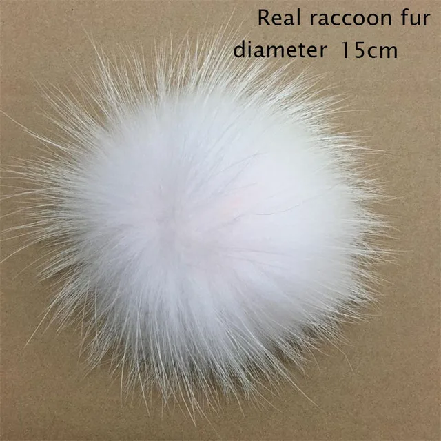 Big Size DIY Real Fox Fur Pompoms Raccoon Fur Pom Poms Balls Natural Fur Pompon For Hats Bags Shoes Scarves Accessories