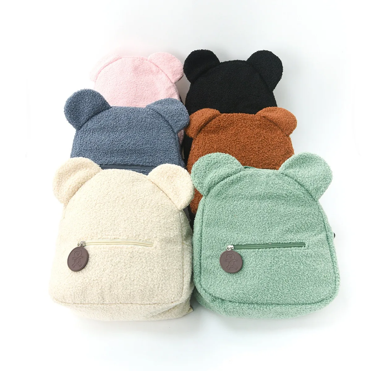 Foreign Trade Plush Backpack 2025 New Popular Fashion Casual Ears Bear Backpack cartoon Children's Backpack