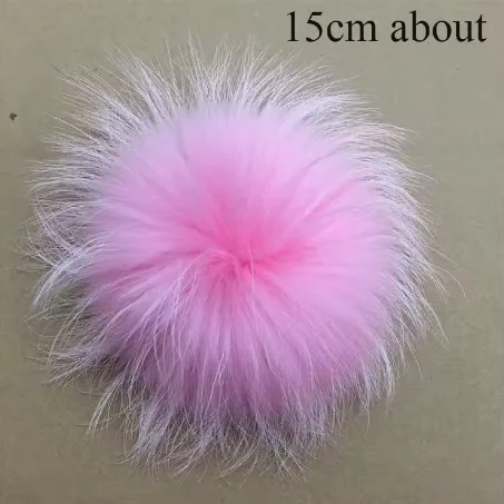 Big Size DIY Real Fox Fur Pompoms Raccoon Fur Pom Poms Balls Natural Fur Pompon For Hats Bags Shoes Scarves Accessories