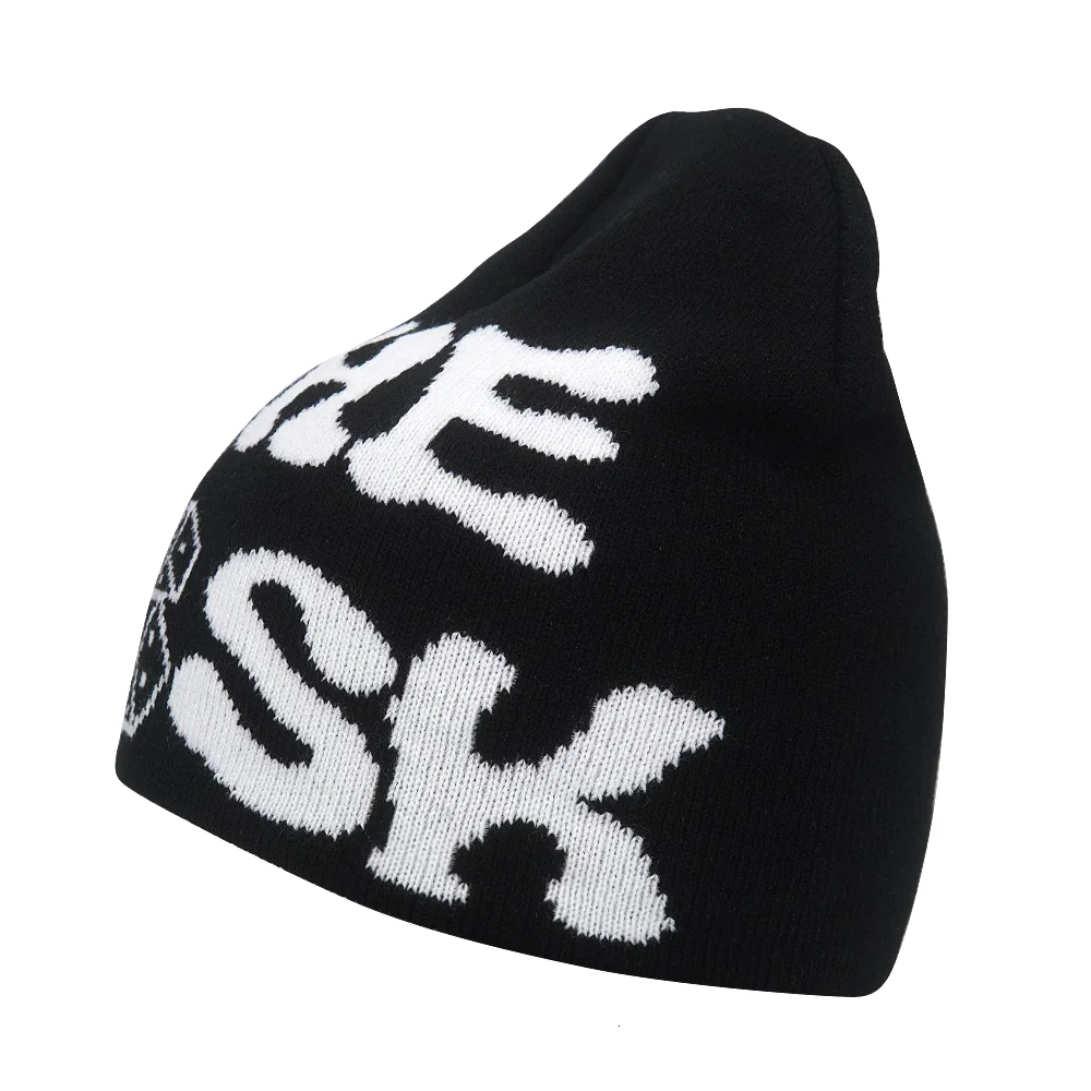 Fashion Letter Beanie Cargo Y2K Cap for Men Women Kanye Beanies Canada Winter Knitted Gorras Hombre Top Keep Warm Hat Outdoor
