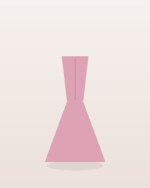 Amelie Curve Midi Dress in Blush