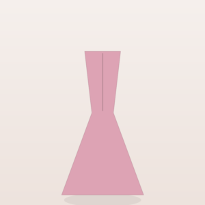 Amelie Curve Midi Dress in Blush