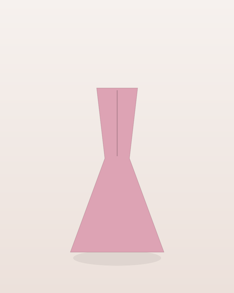 Amelie Curve Midi Dress in Blush