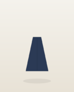 Isla Curve Skirt in Navy