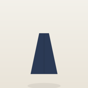 Isla Curve Skirt in Navy