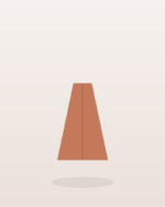 Romy Mini Skirt in Terracotta